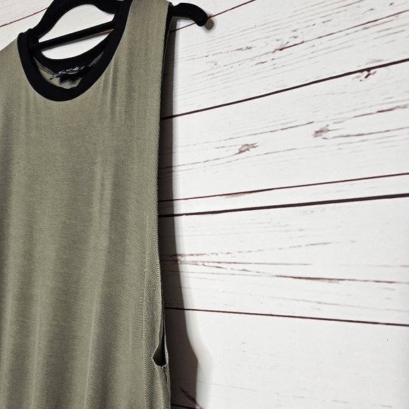 POL Olive Green Raw Edge Tank Top - Picture 4 of 13